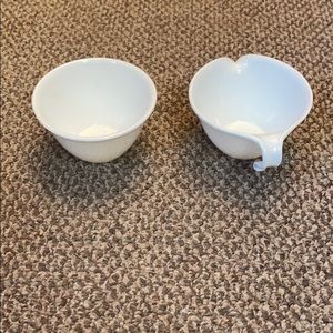 Corelle white Sugar & Cream Bowl